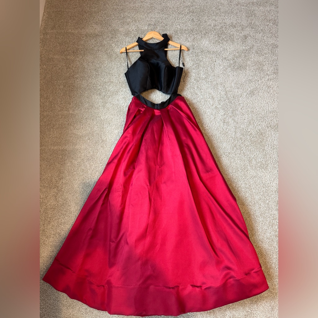 La Femme Black And Red Dress